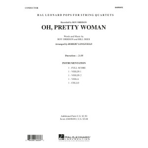 Oh, Pretty Woman - Full Score